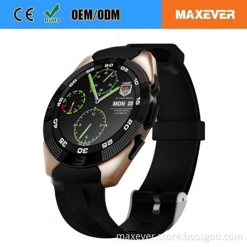 MTK2502 Heart Rate Monitor Fitness Tracker Call SMS Reminder Remote Camera Smart Watch G5